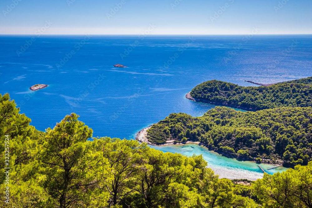 Obraz premium View From Montokuc Viewpoint - Mljet, Croatia