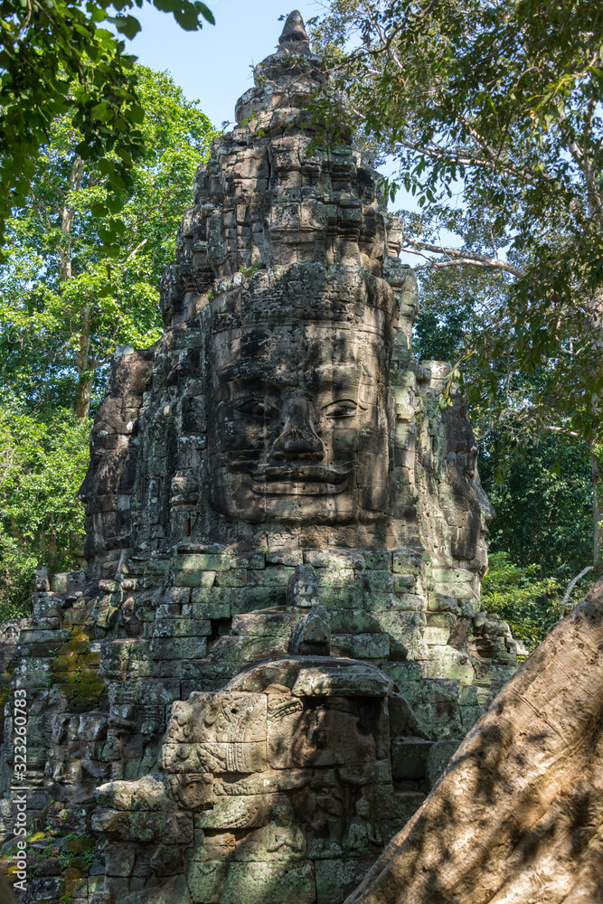 Gate in Angkor Thom (Ankor Wat) Cambodia