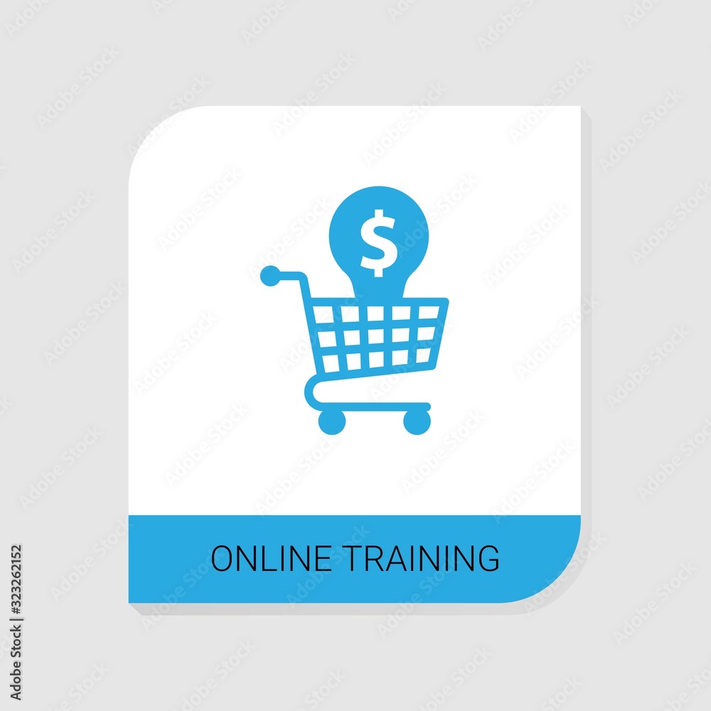 Editable filled Online Training icon from e-Learning icons category. Isolated vector Online Training sign on white background Editable filled Online Training icon from e-Learning icons category. Isolated vector Online Training sign on white background