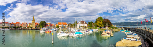 Panorama Hafen, Lindau am Bodensee, Deutschland 