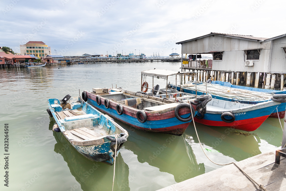 Chew Jetty is part of Penang Heritage Trail and is popular tourist destination.  One of remaining old straits Chinese settlement.