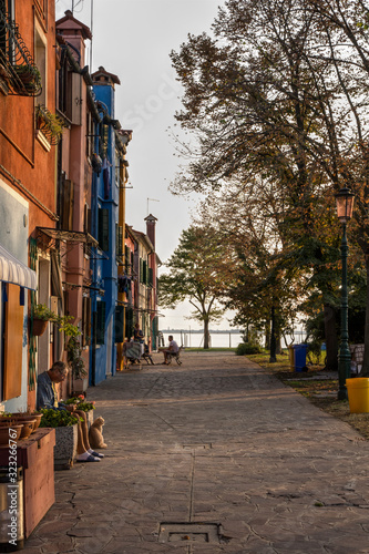 Atardecer en Burano, Venecia