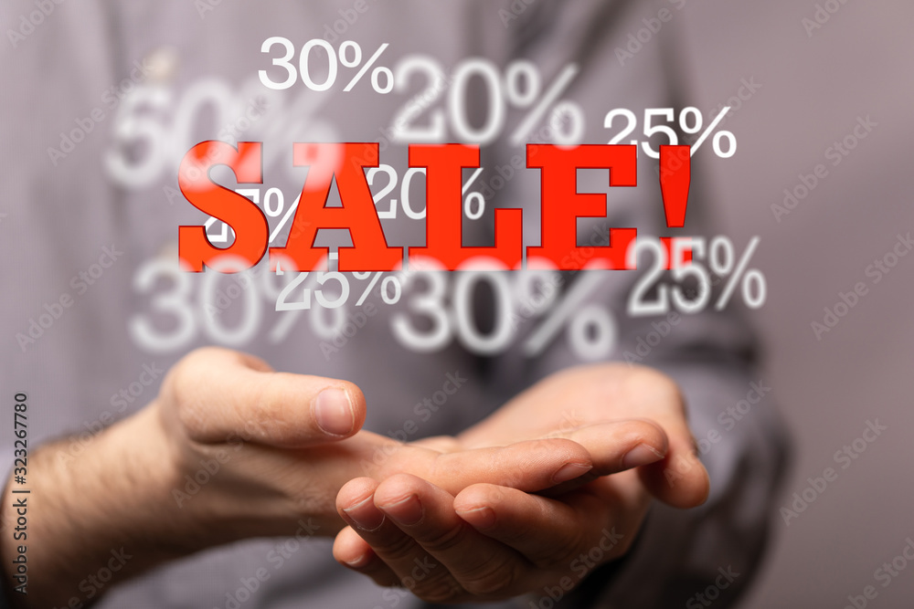 Discount and commission concept 3d Discount and commission concept 3d