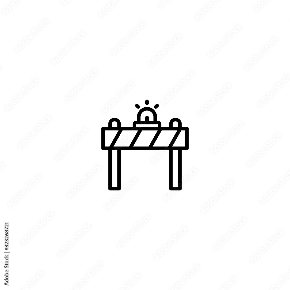 Fototapeta premium Icon Barrier Vector Graphic Illustrator perfect for Transportation