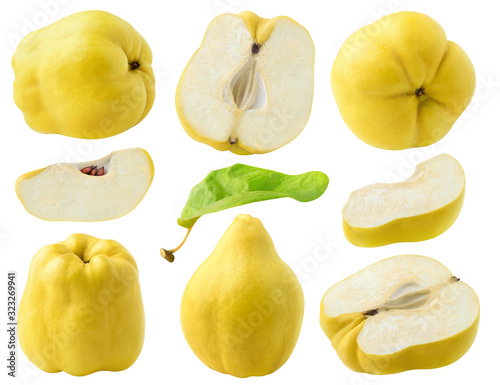 Tableau sur toile Isolated quince fruits