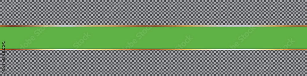 green ribbon banner on transparent background Stock Vector | Adobe Stock