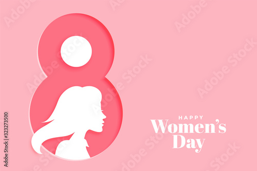 creative happy womens day pink banner design