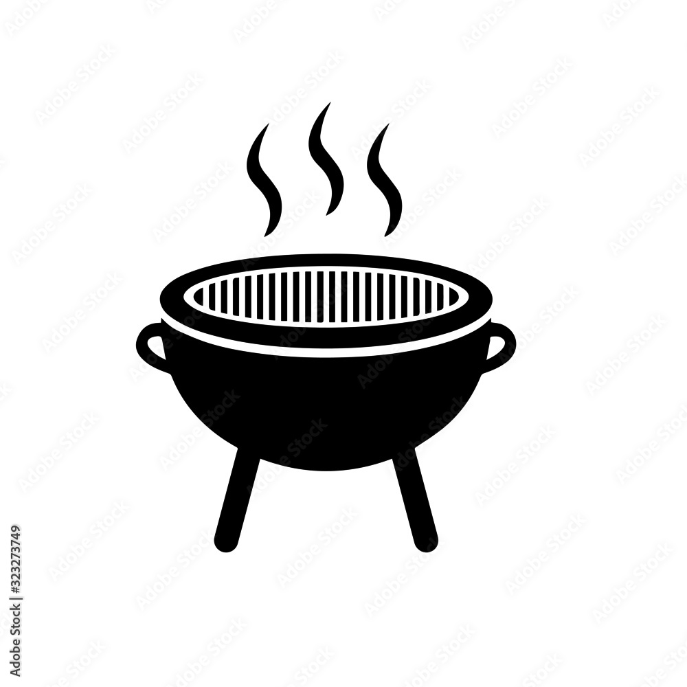 grill icon symbol vector Stock Vector | Adobe Stock