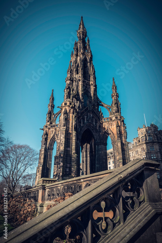The Scott monument, Princes Street, Edinburgh 
