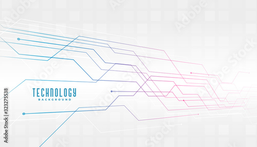 abstract technology circuit lines diagram background design