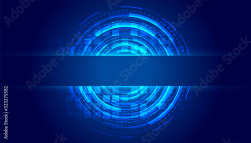 futuristic high tech lines technology background design