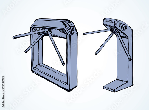 Turnstile. Vector drawing