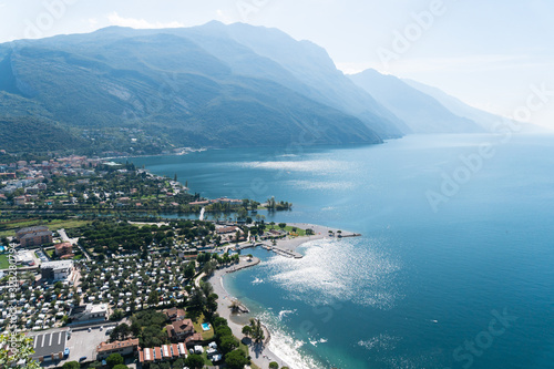 A view from above at the city torbole in italy at the lake garda © Fabian