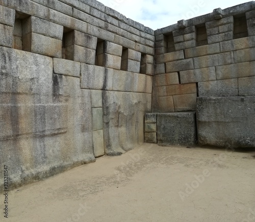 Fototapeta Naklejka Na Ścianę i Meble -  walls of an ancient stone building