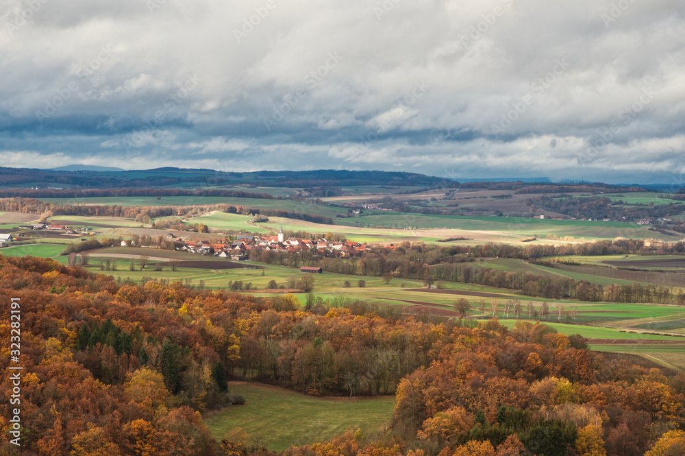 Herbstliche Landscahft in Oberfranken Deutschland