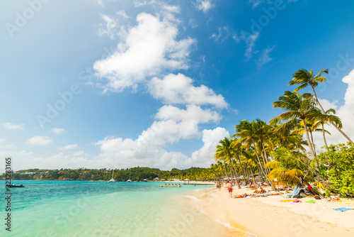 Clouds over La Caravelle beach in Guadeloupe