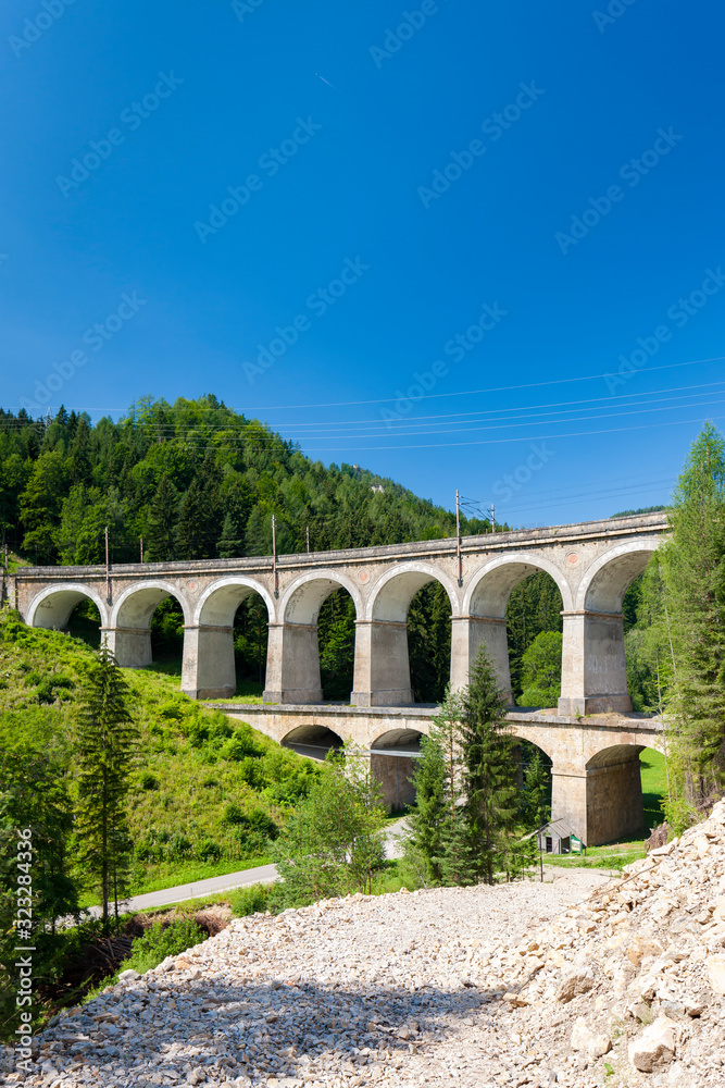 rail viaduct, Semmering Bahn, unesco world heritage, Lower Austria ...