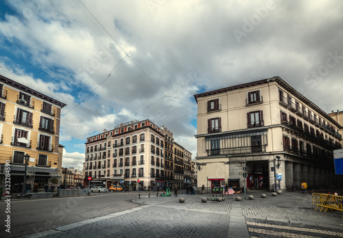 Clouds over Calle Mayor in downtown Madrid © Gabriele Maltinti