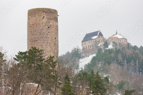 Tocnik and Zebrak two medieval castles in Czech Republic photo