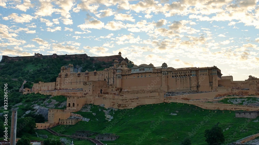 Amber Palace, The famous tourist attraction in Jaipur in Rajasthan, India