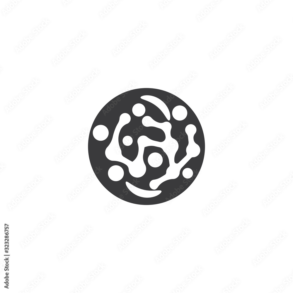 Bacterial Logo Template vector symbol Bacterial Logo Template vector symbol
