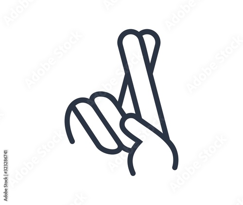peace finger logo