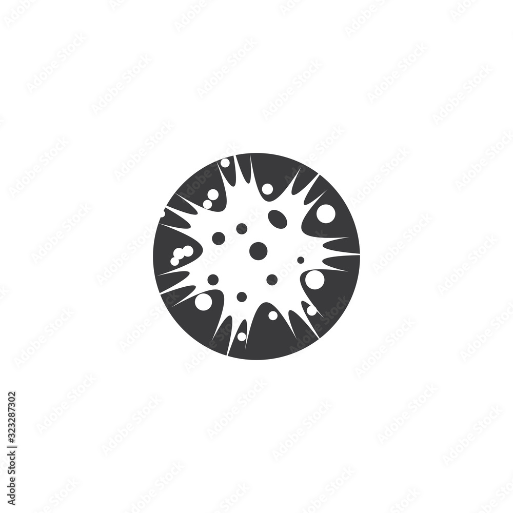 Bacterial Logo Template vector symbol Bacterial Logo Template vector symbol