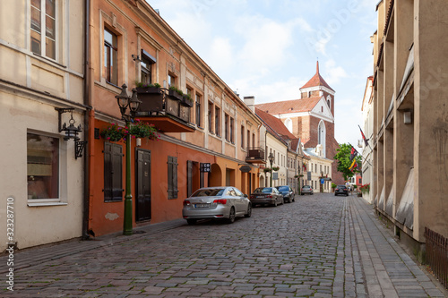 Papier peint Streets of Kaunas old town
