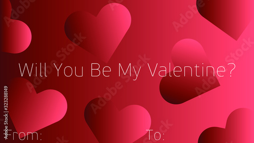 romantic love card
