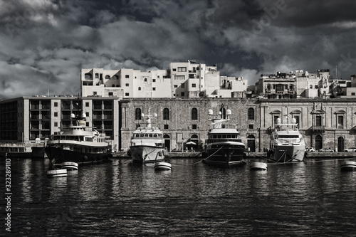 Docks Boats in Malta