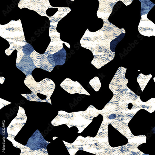  Distressed glitch abstract artistic texture background. Melting irregular imperfect shape seamless pattern. Funky colorful distorted all over print. Wonky trendy modern fashion swatch.