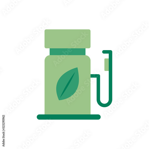station service ecology isolated icon
