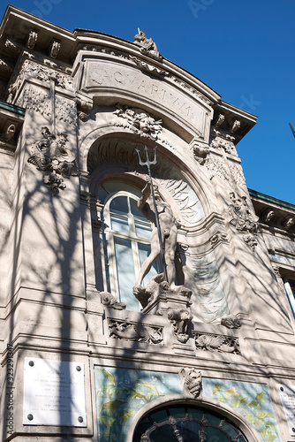 Milano, Italy - 29 January 2020 : View of Acquario Civico entrance