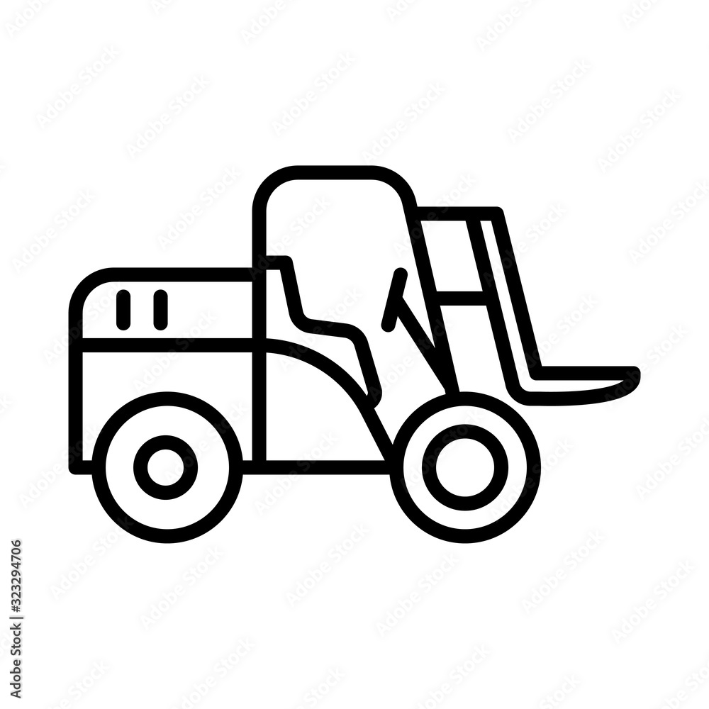 HEAVY EQUIPMENT icon design, flat style icon collection