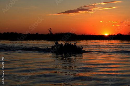 Sonnenuntergang am Sambesi