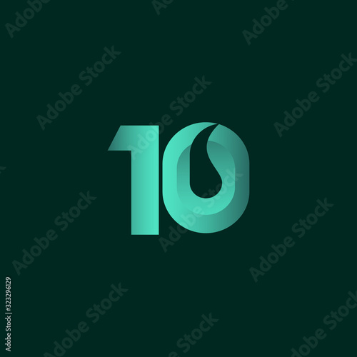 Anniversary Number Vector For Banner Print