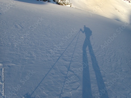 skitouring paradise silvretta mountains in austria photo