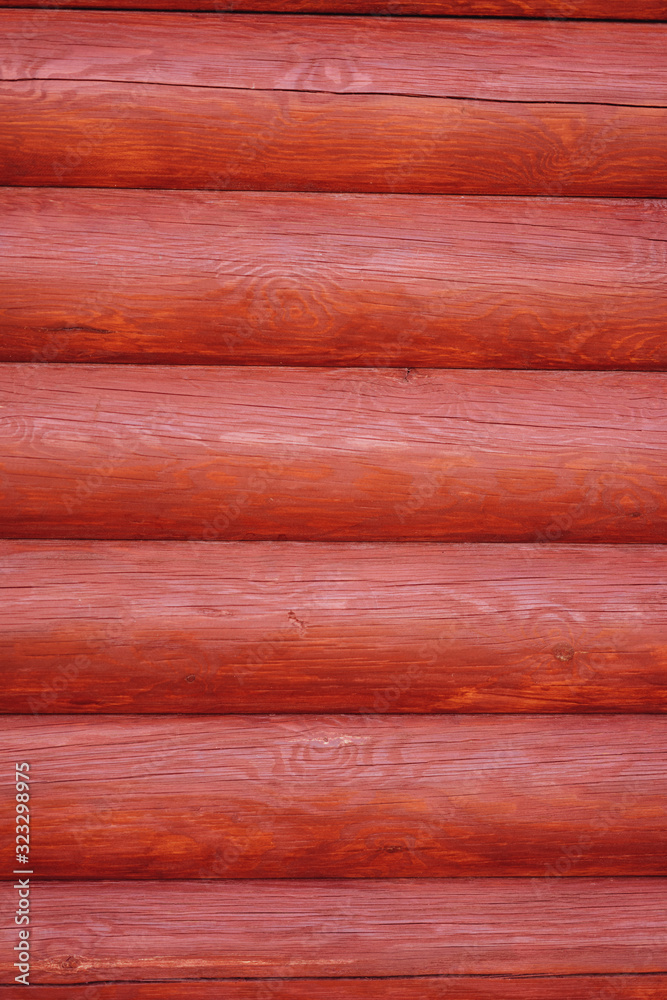Obraz premium natural background from a wood of a red color