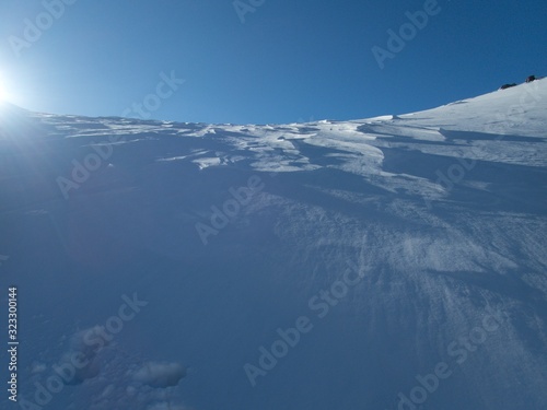 skitouring paradise silvretta mountains in austria photo