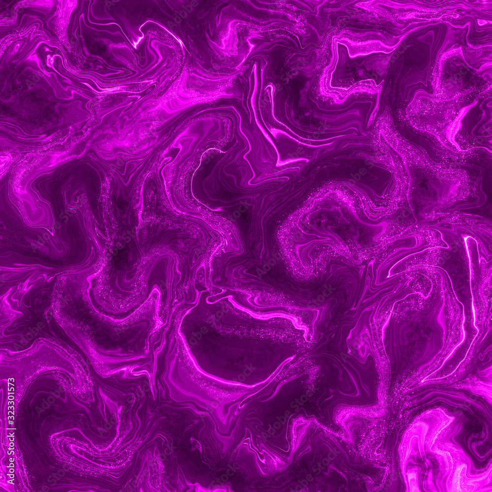 Magenta abstract trendy background. Marble effect painting.