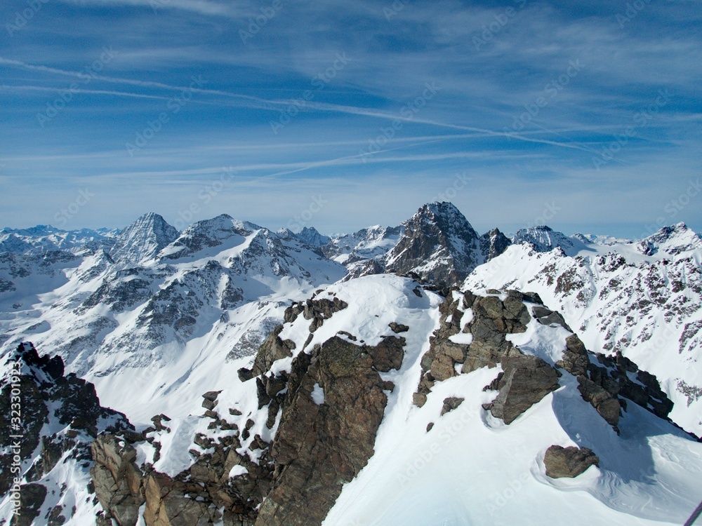 skitouring paradise silvretta mountains in austria