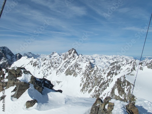 skitouring paradise silvretta mountains in austria photo