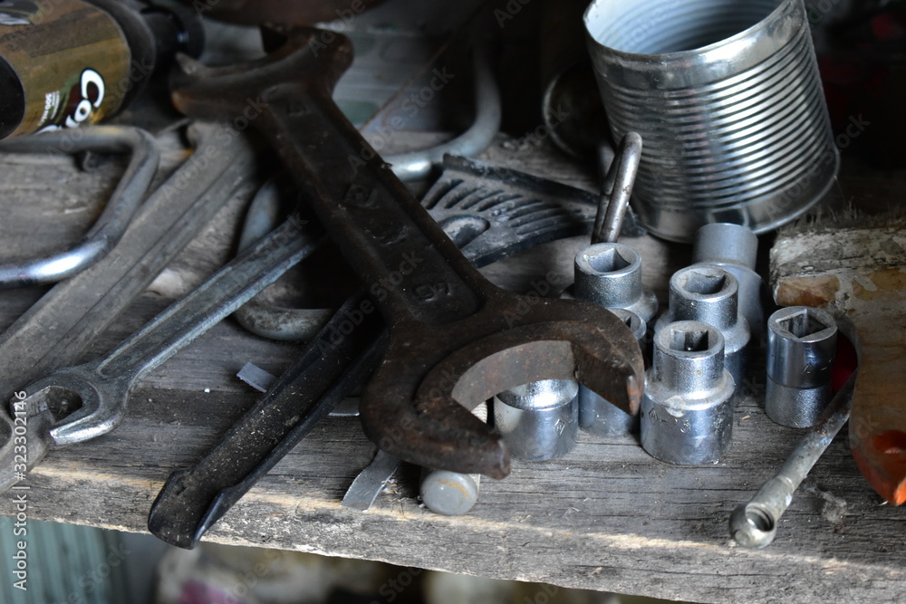 Different tools hammers electric saws and wrenches Different tools hammers electric saws and wrenches
