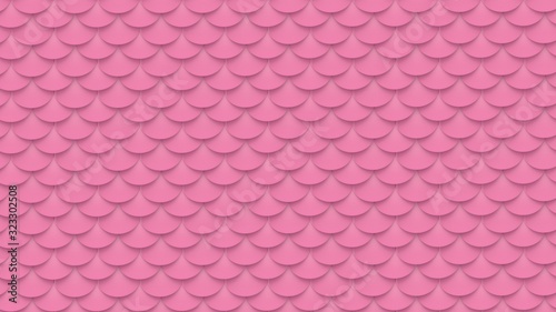 Pink scales texture. Fish skin abstract texture background. 3D-rendering. photo