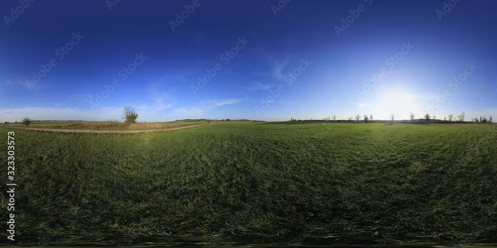 Obraz premium Rural landscape HDRI Panorama