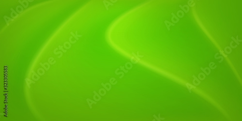 Abstract background with wavy surface in light green colors