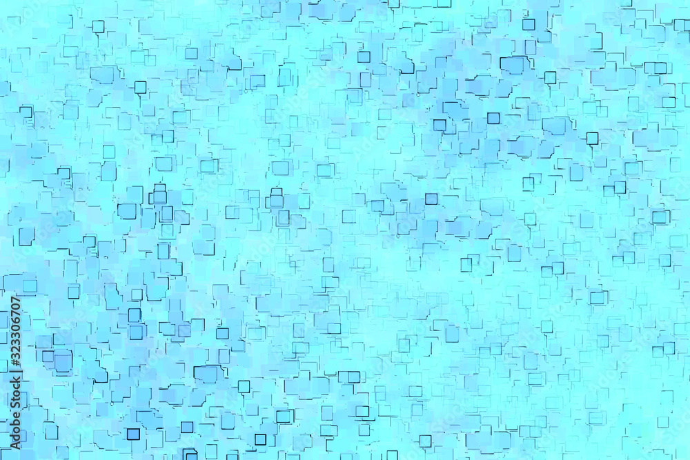 bright blue seamless pattern