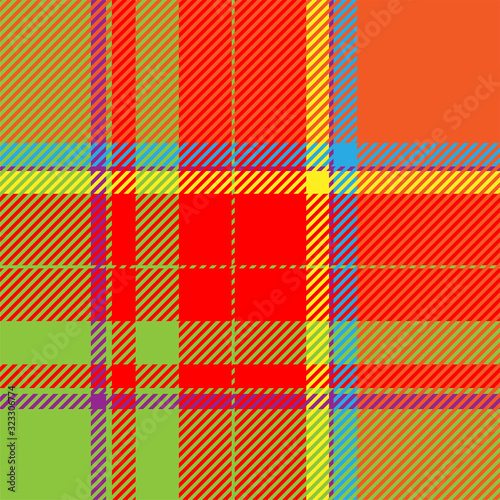 Tartan scotland seamless plaid pattern vector. Retro background fabric. Vintage check color square geometric texture.