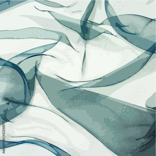 Abstract background with space for your text, drapery, texture, grey material, waves, folds
