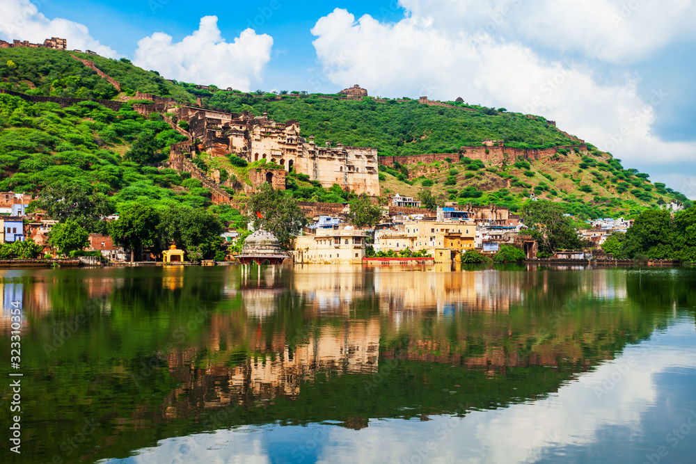 Obraz premium Bundi town panoramic view, India